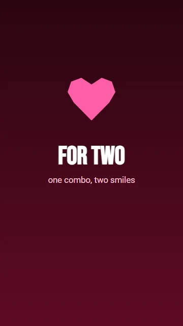 Combo for two (heart)