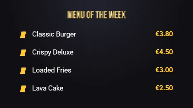 Animated menu (flip)