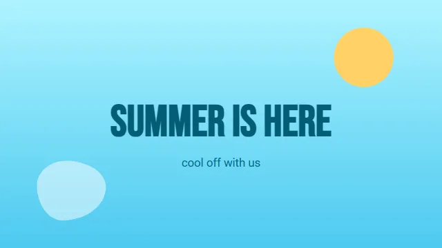 Summer campaign (cold drinks)