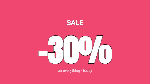 Percent-off sale