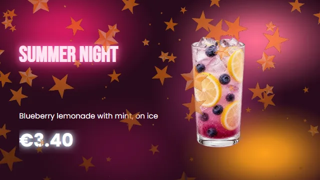 Summer night · blueberry lemonade