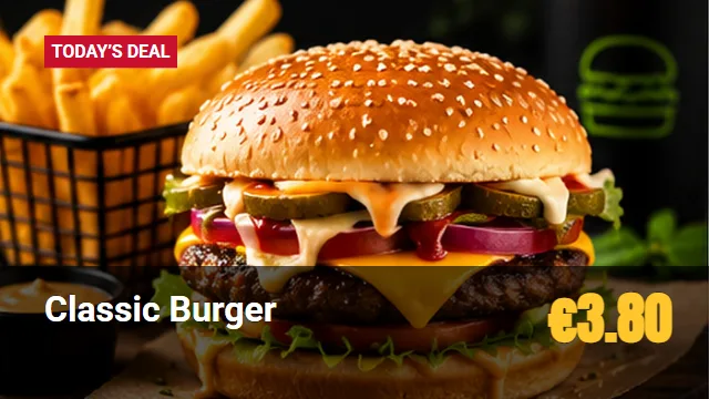 Deal of the day · burger