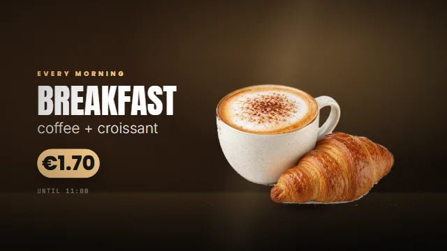 Breakfast — deal until 11:00