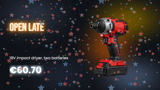 Open until 21:00 · impact driver