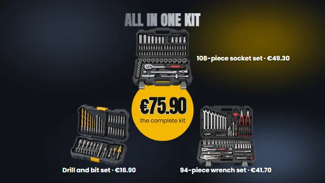 Complete home tool kit